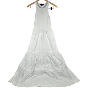 J. Crew‎ Vintage rib high-neck cutaway tank dress with poplin skirt XXS NWT